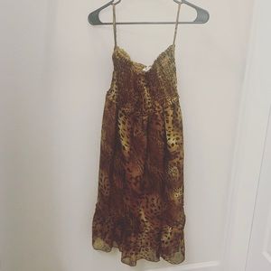 Leopard Print Cover Up Dress NWOT